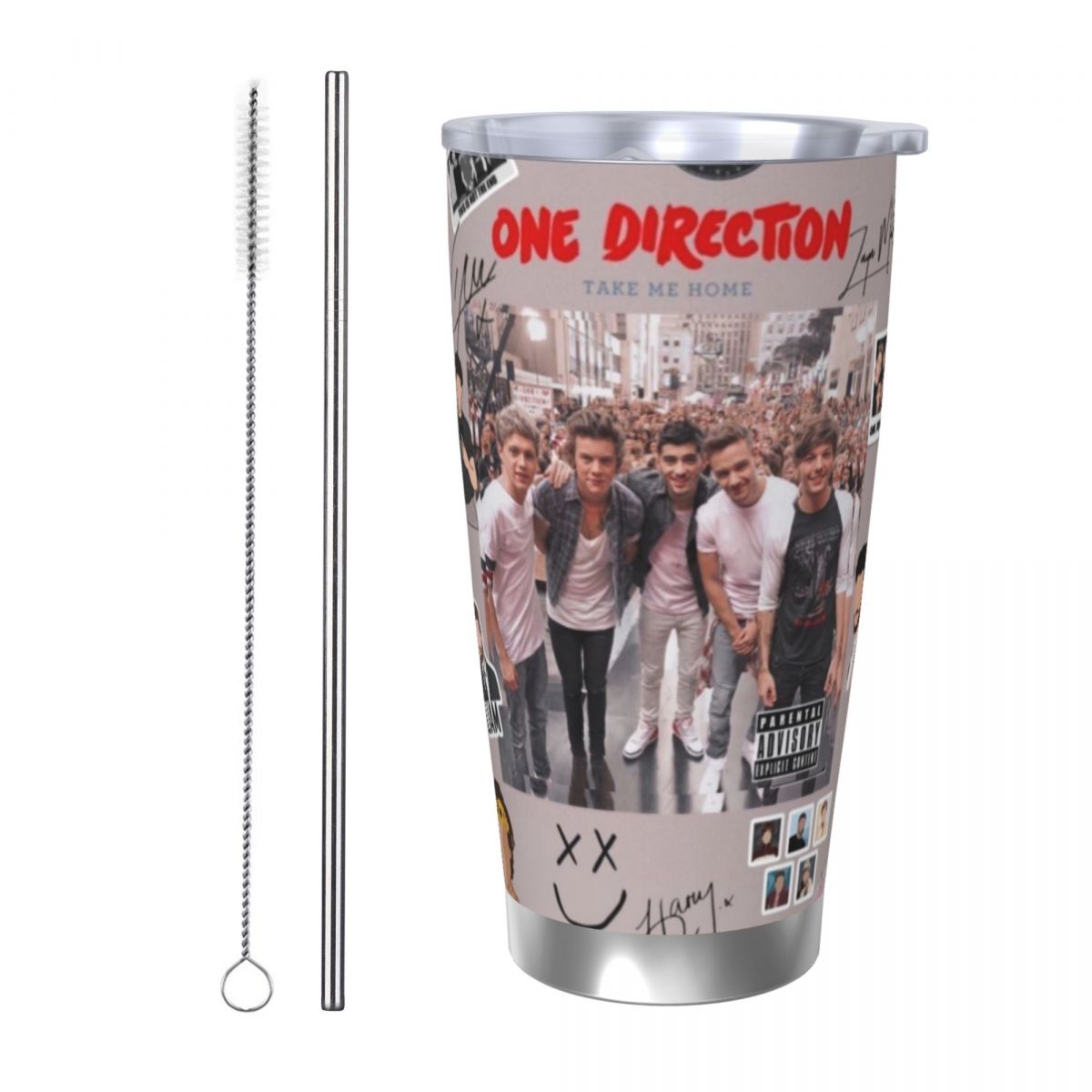 Stainless Steel Straw - O-One-D-Directions 20oz Stainless Steel Car Mug