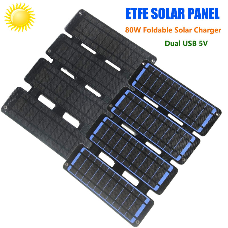 Foldable Solar Panel 80W ETFE  - Solar Charger Panel Foldable 评论和价格