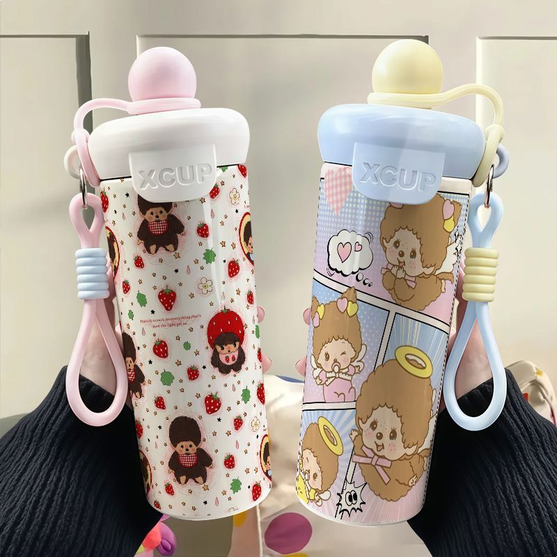 Monchhichi Cute Graffiti Stain - Stainless Steel Straw 评论和价格