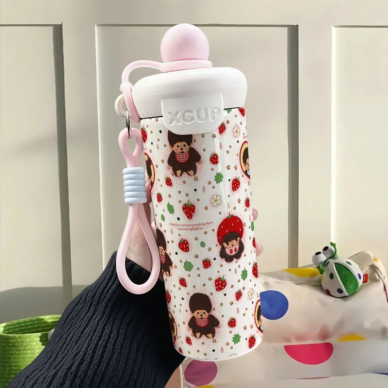 Monchhichi Cute Graffiti Stain - Stainless Steel Straw 评论和价格