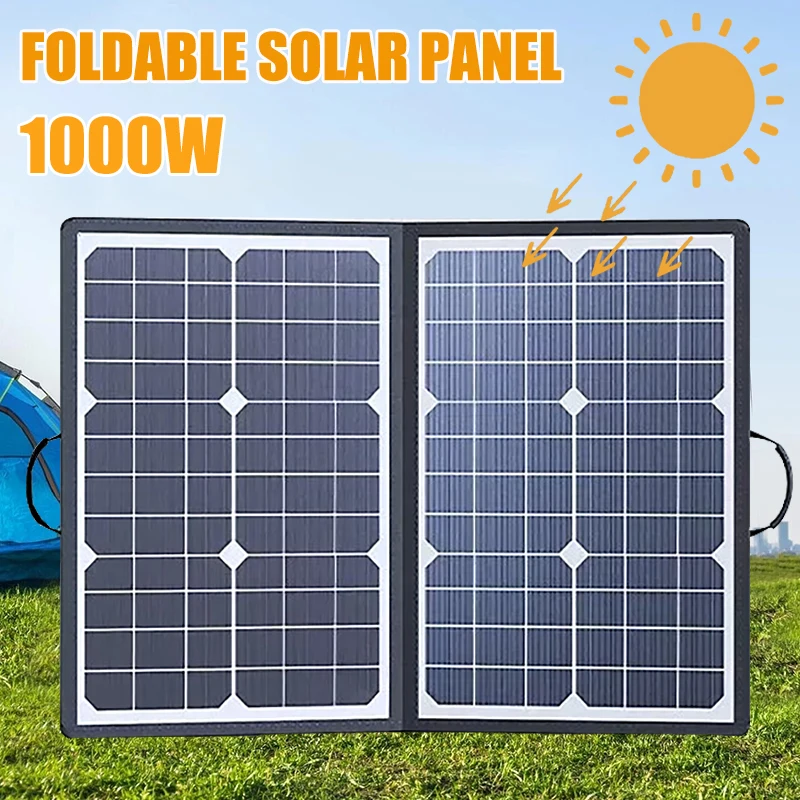 1000W Foldable Solar Panel,18V - Solar Charger Panel Foldable 评论和价格