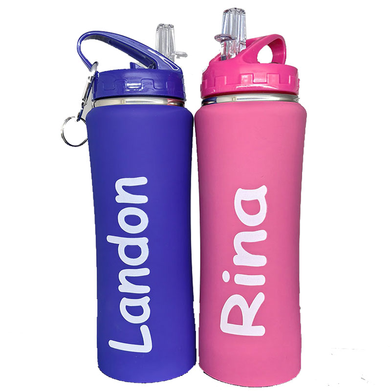 Personalized Bottle with Pictu - Stainless Steel Straw 评论和价格