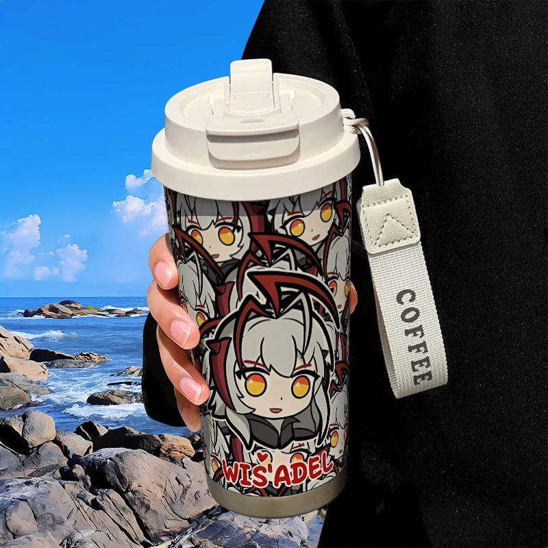 520ml Cute Creative Water Bott - Stainless Steel Straw 评论和价格