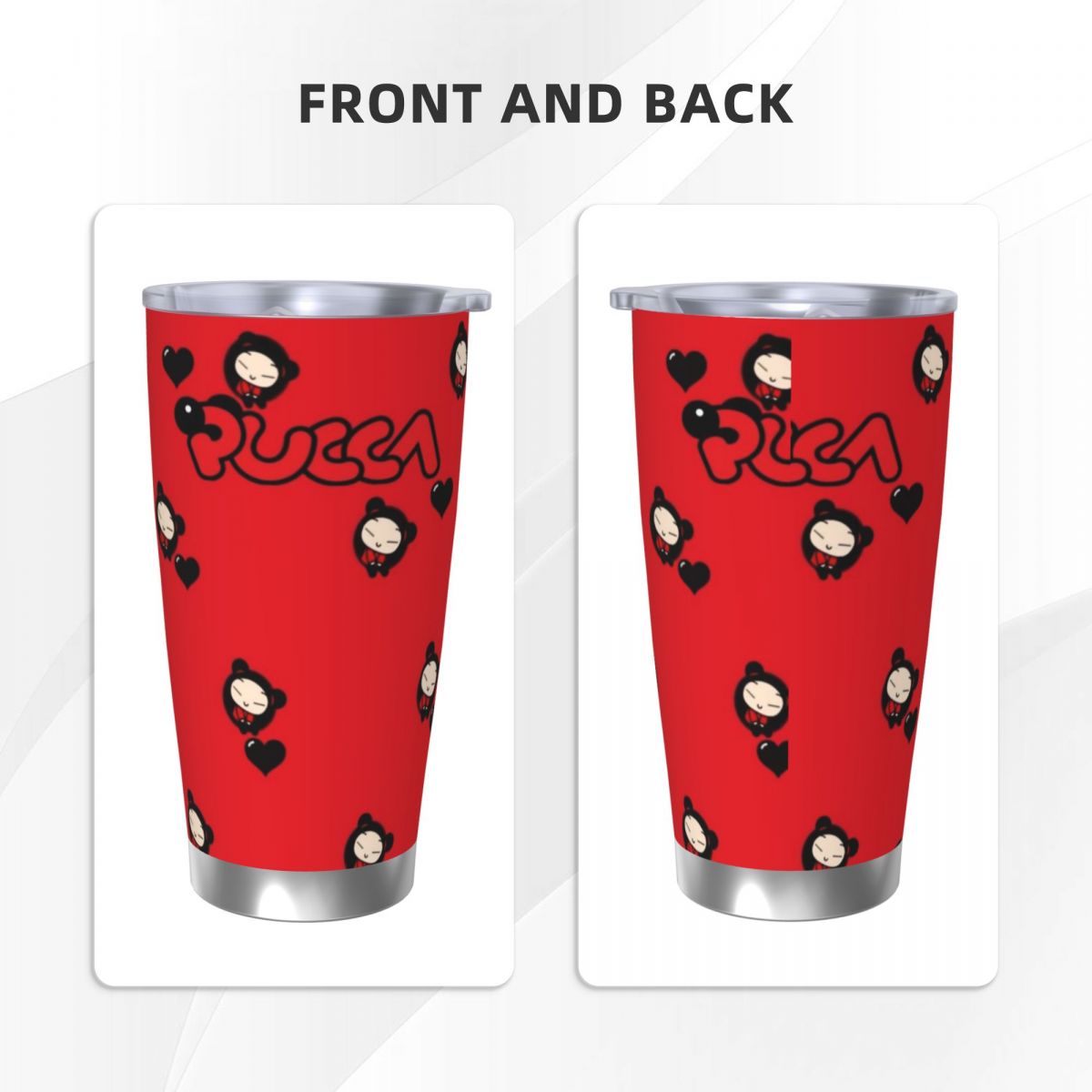 Cute Cartoon Pucca 20oz Stainl - Stainless Steel Straw 评论和价格