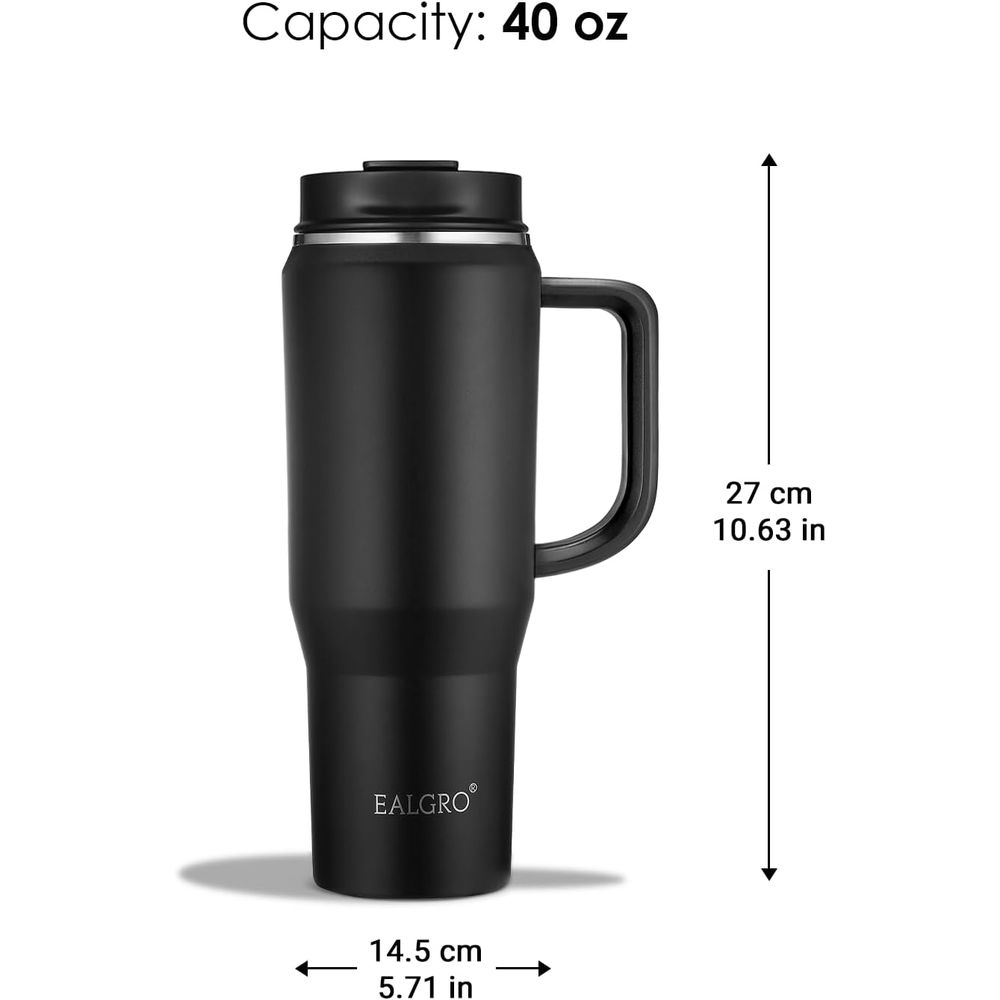 40 oz Insulated Travel Mug wit - Stainless Steel Straw 评论和价格