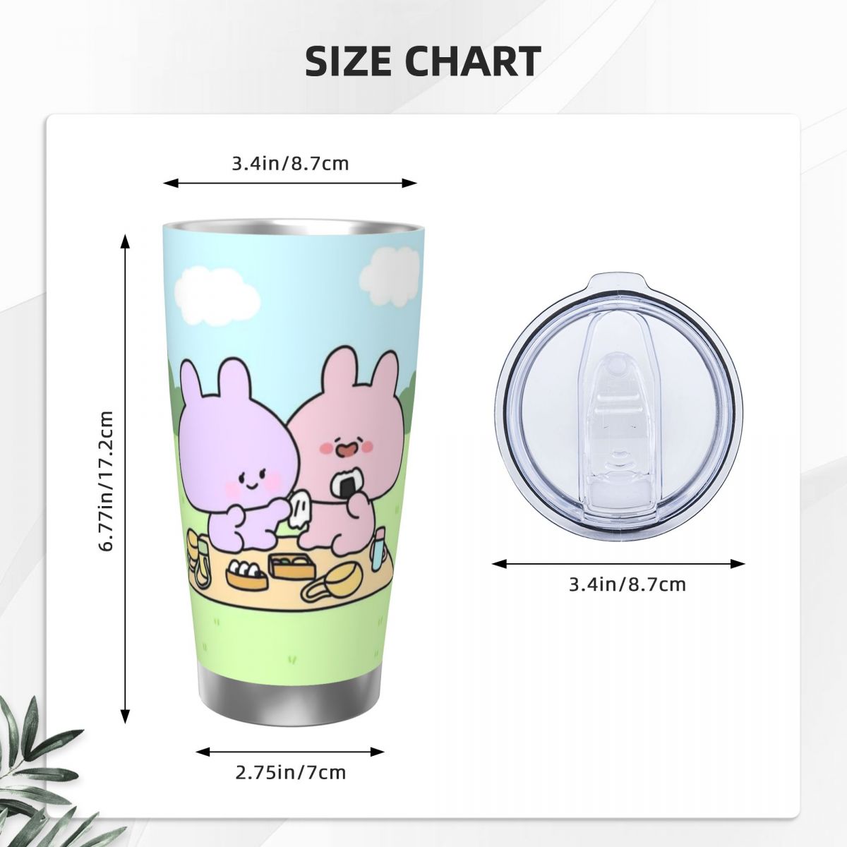 Asamimichaan Cute Asamimi 20oz - Stainless Steel Straw 评论和价格