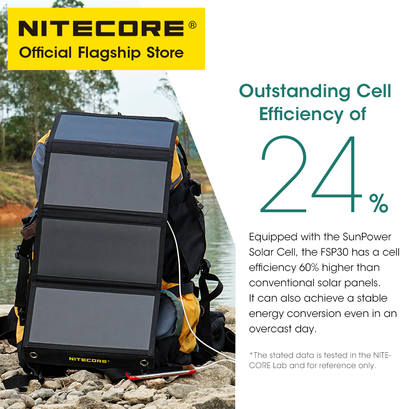 NITECORE FSP30 30W Portable So - Solar Charger Panel Foldable 评论和价格